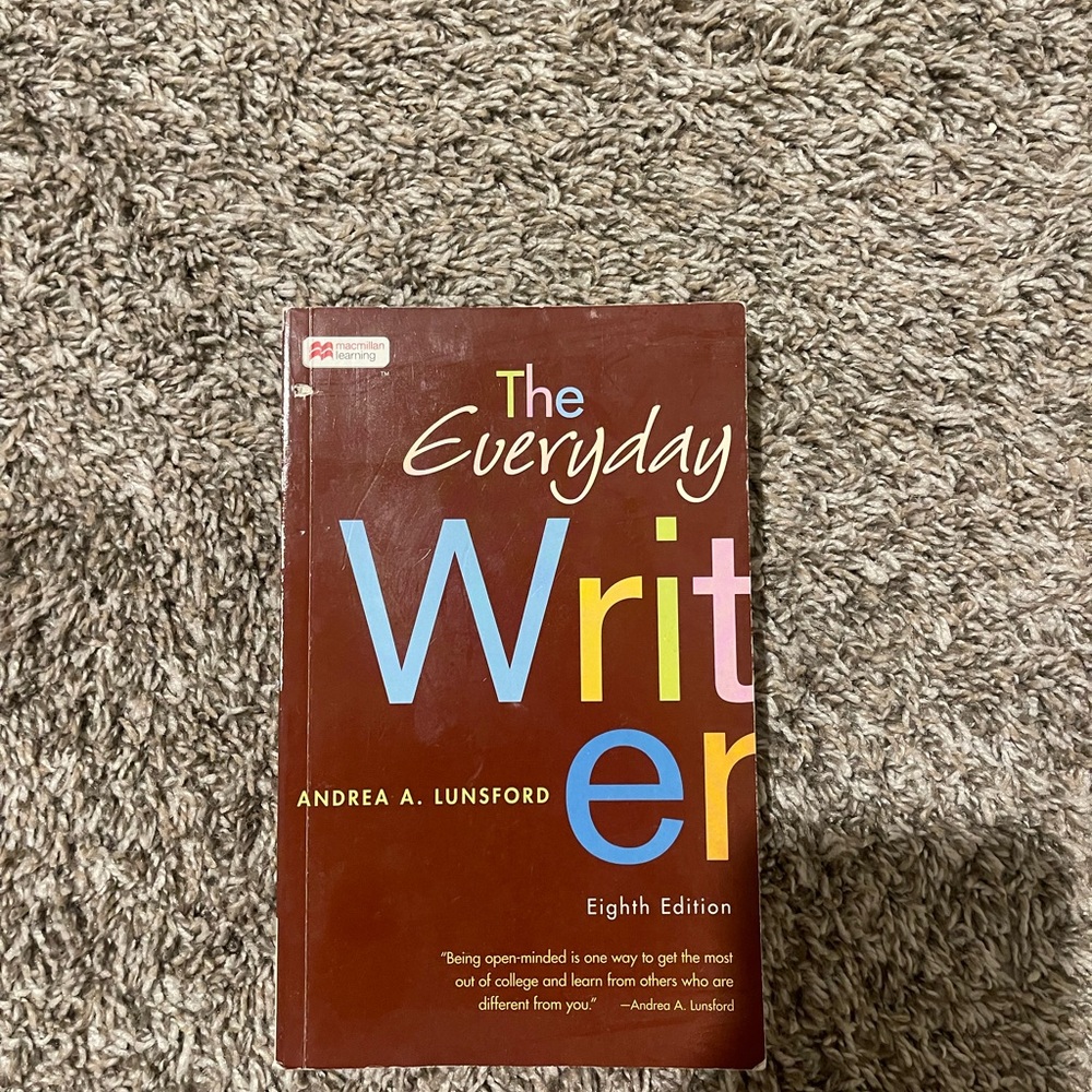 The Everyday Writer Eighth Edition Book